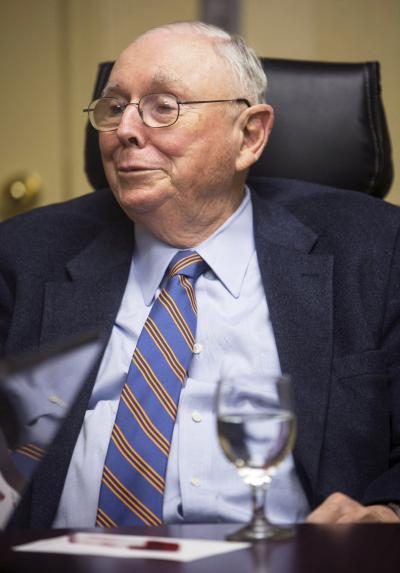 Vice-Chairman of Berkshire Hathaway Corporation Charlie Munger.