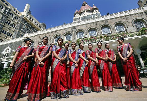 Staff of the Taj Mahal Palace hotel.