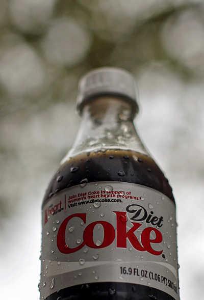 A bottle of Diet Coke soft drink in Arlington, Virginia, United States.