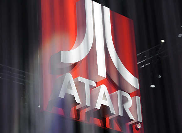 Atari booth at the Electronic Entertainment Expo in Los Angeles, California.