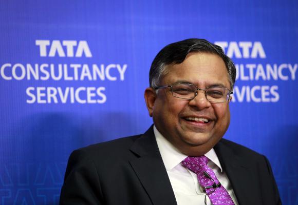 N. Chandrasekaran, chief executive officer of Tata Consultancy Services (TCS).