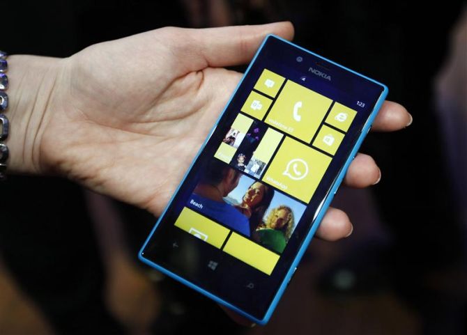 Nokia Lumia handset.