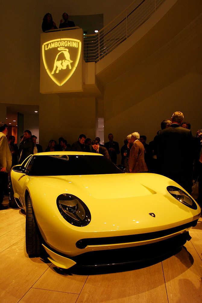 A view of Lamborghini Miura.