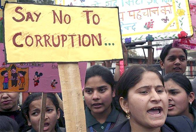 An anti-corruption demonstration.