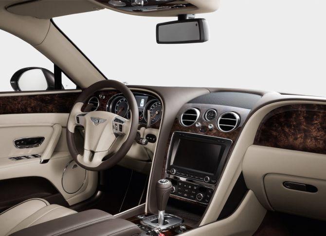 Bentley Flying Spur interior.