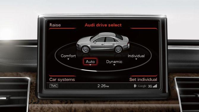 Audi A8 interior.