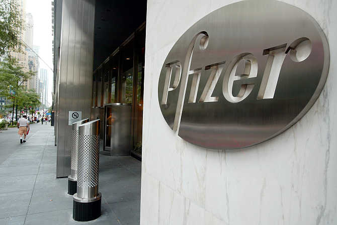 Pfizer headquaters in New York City.