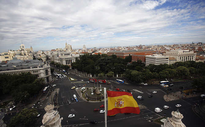 A view of Madrid, Spain.