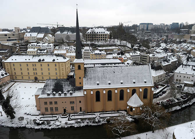 A view of city of Luxembourg, Luxembourg.
