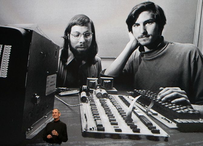 Steve Jobs at an Apple Special Event at Yerba Buena Center for the Arts.