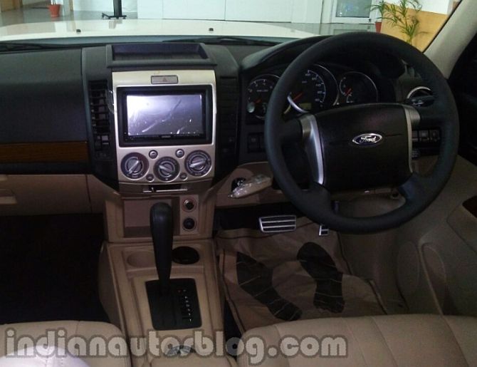 Ford Endeavour interior.