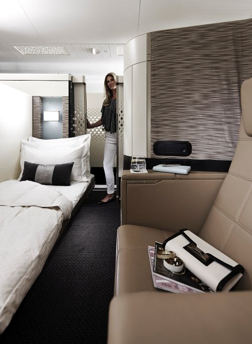 Lounge of the newly launched Etihad's ultra luxurious plane.