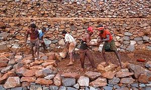 Iron ore miners in Karnataka. Photograph: Danish Siddiqui/Reuters