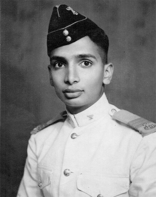 Professor Paulraj as a young Indian Navy cadet. He retired as a Commodore and then traveled to Stanford University at age 48 to begin another glorious career in invention and science.