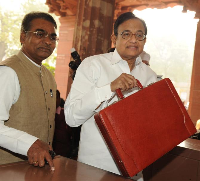 Finance Minister P Chidambaram.