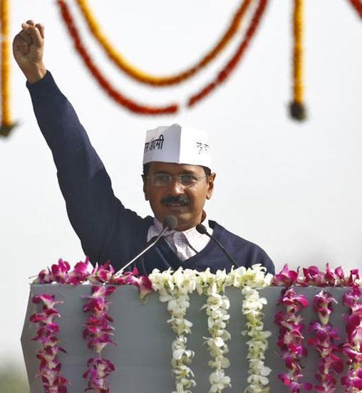 AAP leader Arvind Kejriwal.