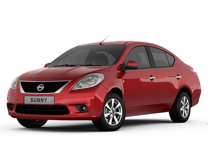 The current Nissan Sunny.