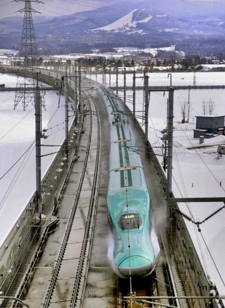 Bullet train in Japan.