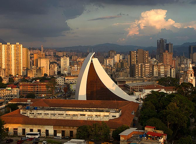 The new mausoleum for remains of the South American independence leader Simon Bolivar is seen in Caracas.