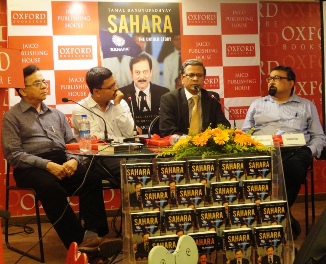 From left: Pratip Kar, Aniek Paul, Tamal Bandyopadhyay and Roopen Roy at the book launch at Kolkata's Oxford Bookstore on June 12.