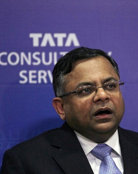 Tata Consultancy Services Chief Executive N. Chandrasekaran.