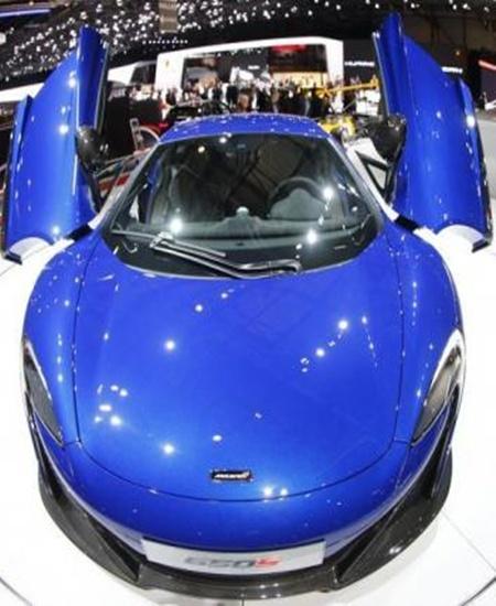  McLaren 650S at the Geneva Auto Show.