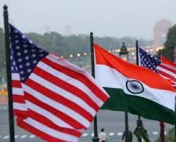 American and Indian flags