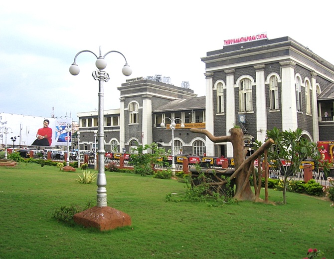 Trivandrum Central station.
