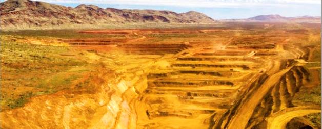 Iron ore mines in Australia