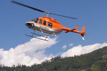 A Pawan Hans helicopter