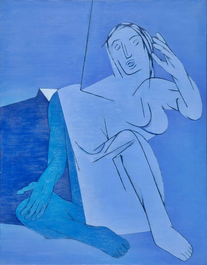 Tyeb Mehta's Blue Painting