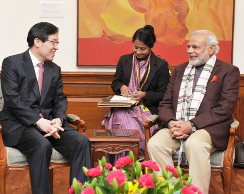 POSCO CEO meets Prime Minister Narendra Modi