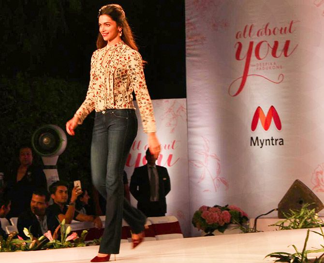 Deepika Padukone promotes her brand, All About You, on Myntra