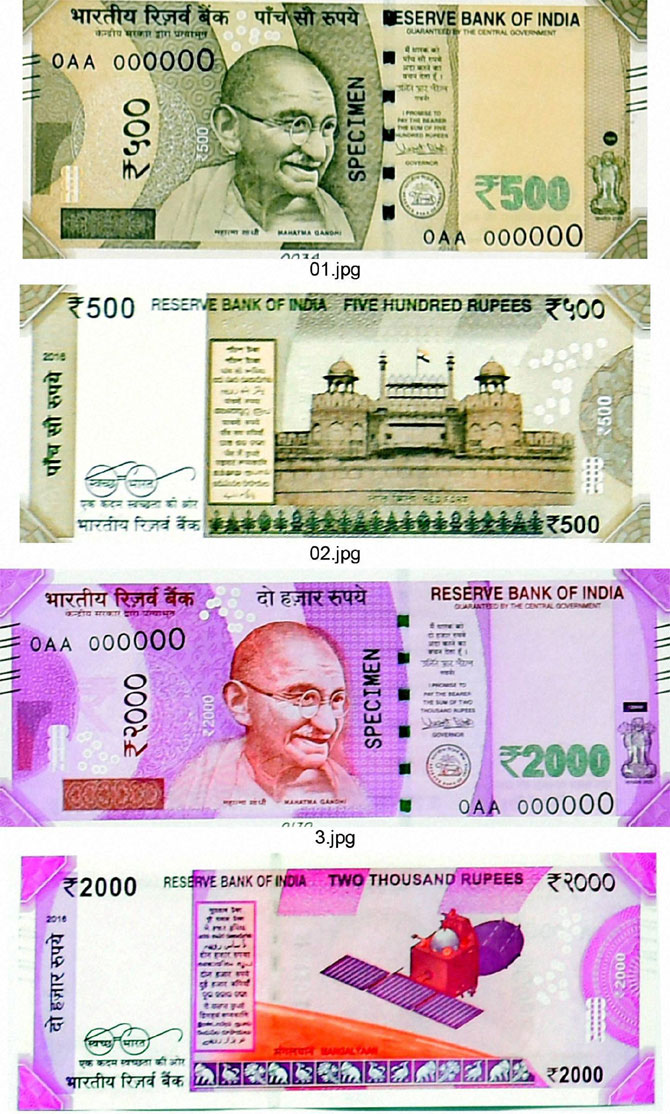 Check out the new Rs 500, 2,000 notes! Business