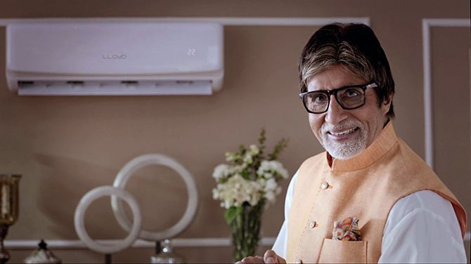 Amitabh Bachchan advertises Llyod AC