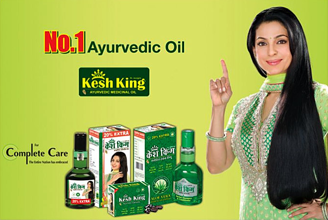 Emami roped in Juhi Chawla to promote its Kesh King Oil