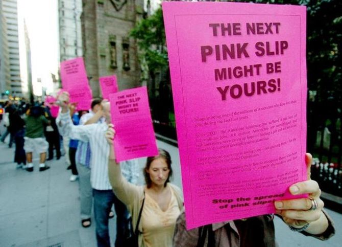 Pink slip layoffs