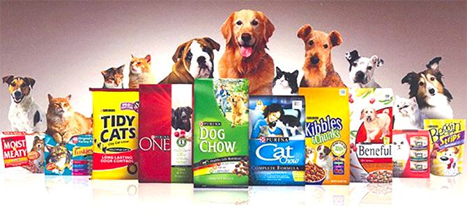 Nestle's pet food brands