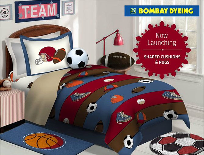 Linen and accessories for children's rooms is a crowd puller. Courtesy Bombay Dyeing/Facebook.