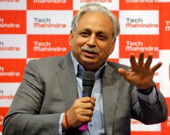 C. P. Gurnani, Chief Executive Officer of Tech Mahindra. Photograph: Shailesh Andrade/Reuters