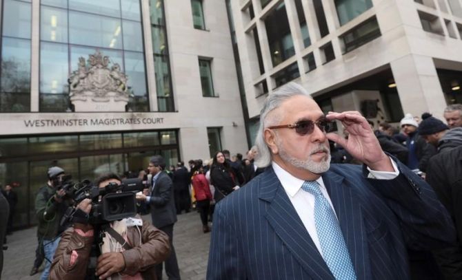 Vijay Mallya leaves the Westminster magistrate's court in London, July 31, 2018. Photograph: Simon Dawson/Reuters