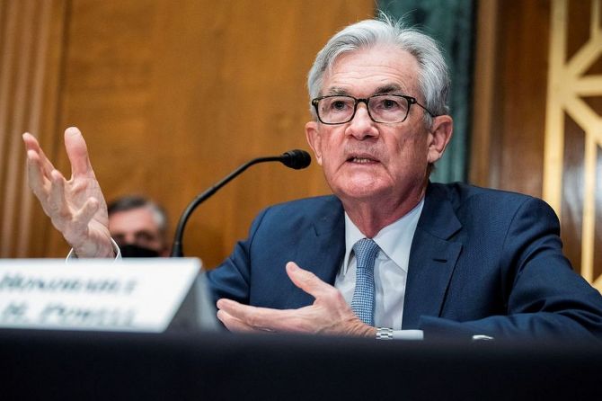 US Federal Reserve Chairman Jerome Powell