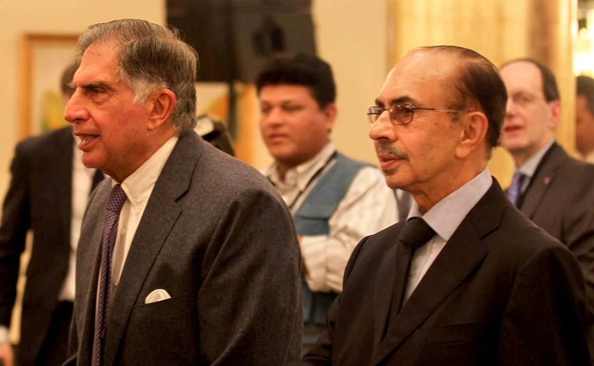 Adi Godrej with Ratan Tata