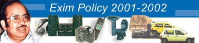 Exim Policy 2001-2002