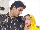 Abhishek Bachchan and Esha Deol in LoC