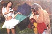 Kajol and Farida Jalal in DDLJ