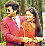 Anil Kapoor and Madhuri Dixit in Ram Lakhan