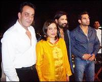 Sanjay Dutt, Mira Nair and Suniel Shetty