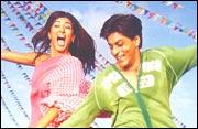 Sushmita Sen and Shah Rukh Khan in Main Hoon Na