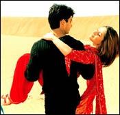 Shahid Kapoor and Kareena Kapoor in Fida